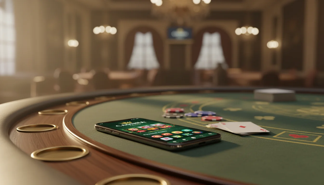 Vibrant online casino dashboard with game icons